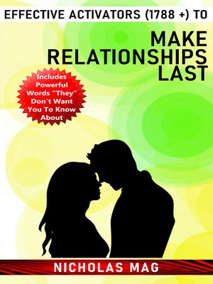 cover image of Effective Activators (1788 +) to Make Relationships Last